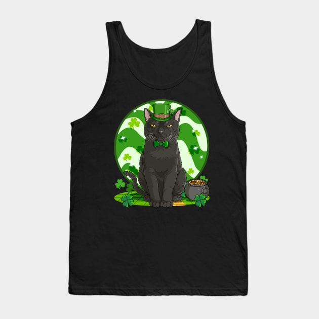 Bombay Cat St. Patricks Day Irish Leprechaun Tank Top by Noseking